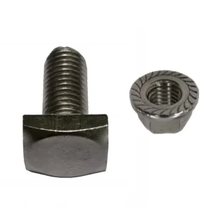 Vierkantschraube M10x25mm + Mutter M10