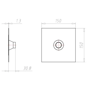 Luftdichtungsmanschette Kaltdach-Durführung DM 25-32mm